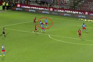 Faza care a stârnit dezbateri la CFR Cluj - FCSB » Ardelenii au cerut penalty