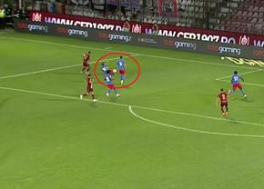 Controversa primei reprize la CFR Cluj - FCSB: „Penalty!” vs „Nici vorbă!”