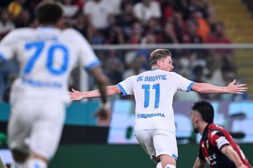 Kevin de Bruyne celebrează golul marcat / Foto: Imago
