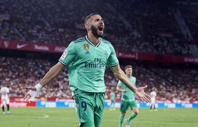 FC SEVILLA - REAL MADRID 0-1 // VIDEO Karim Benzema, talismanul lui Zinedine Zidane » 5 goluri în 5 etape