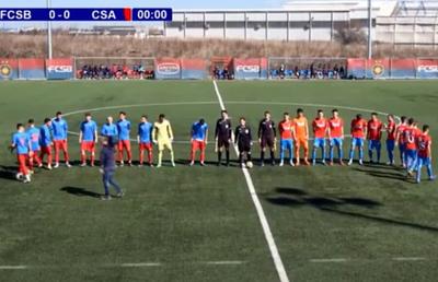 FCSB a umilit-o de două ori într-o zi pe CSA Steaua » Juniorii lui Becali, mai tari decât „militarii” lui Talpan