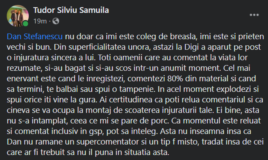 VIDEO. Moment uluitor la DigiSport! Reacție vulgară pe post: