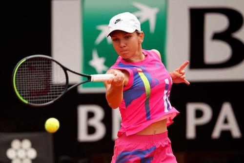 Simona Halep a arătat o creștere vizibilă în joc la Roma Foto Guliver/GettyImages