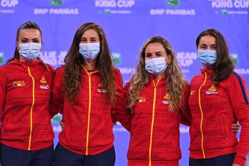 Gabriela Ruse, Mihaela Buzărnescu, Irina Bara și Monica Niculescu (de la stânga la dreapta) au înfruntat Italia în aprilie FOTO Raed Krishan