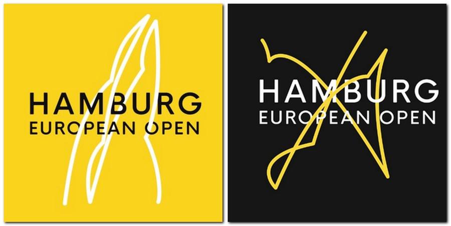Noul logo de la Hamburg, în stânga, și cel vechi, în dreapta Lovitură de campioană » Turneul WTA de la Hamburg are un logo nou, inspirat de mingea de meci a Gabrielei Ruse