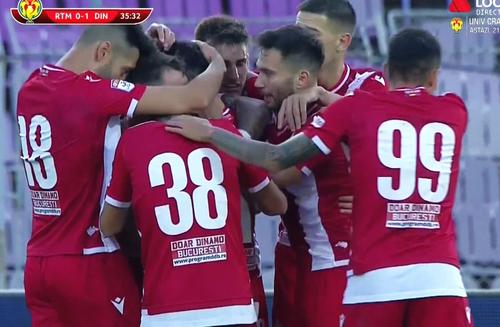 Dinamo a învins-o pe Ripensia Timișoara, scor 1-0, în „16-imile” de finală ale Cupei României.