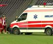 Matei, speriat de incidentul din minutul 82: „Am rămas fără aer”