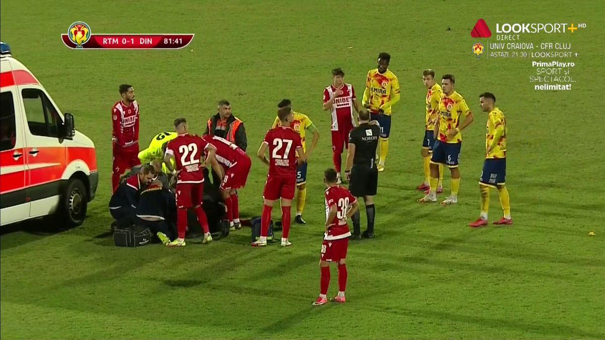 FOTO Ripensia - Dinamo, accidentare Cosmin Matei 23.09.2021