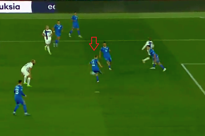 Finlanda - România | Nicușor Bancu e coautor la golul reușit de Teemu Pukki în minutul 12.