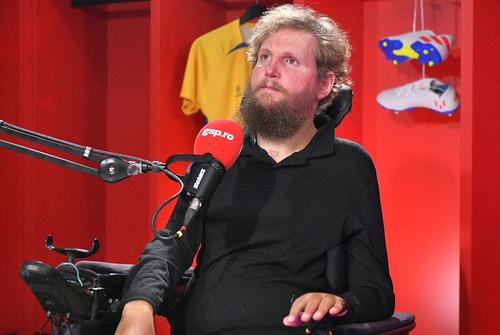 Mihai Neșu, în studioul podcastului „Profu' de Sport” / Sursă foto: Cristi Preda (GSP)