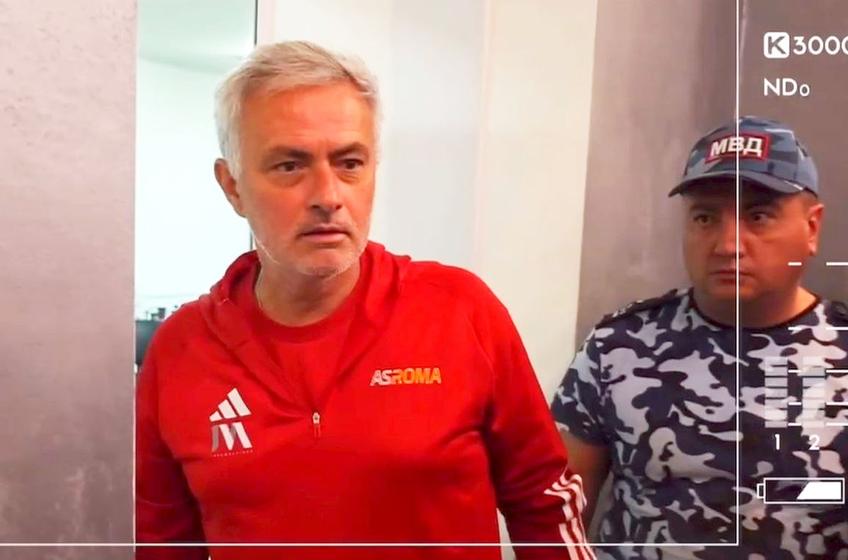 Prezent la Tiraspol pentru meciul cu Sheriff, victorie 2-1 obținută de Roma, Jose Mourinho (60 de ani) a oferit un moment savuros.