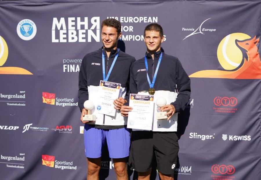 Luca Preda și Ștefan Haita Foto: Tennis Europe Luca Preda, campionul european U18, va juca în această lună la Turneul Campionilor pentru juniori