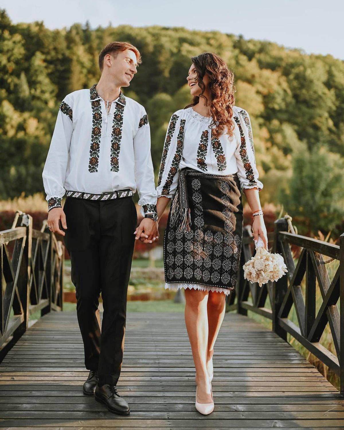 Canotorii Maria și Florin Lehaci, nunta anului în sportul românesc » Imagini minunate de la ceremonia tradițională din Bucovina
