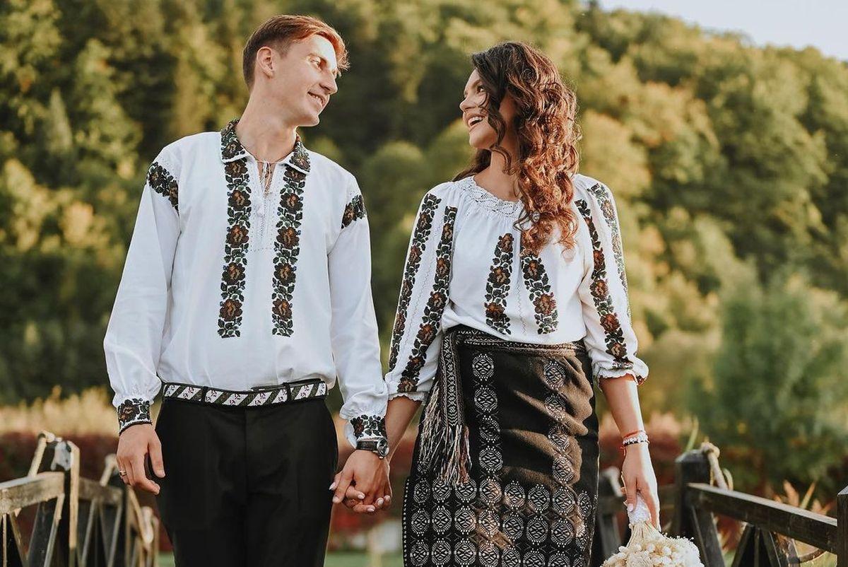 Canotorii Maria și Florin Lehaci, nunta anului în sportul românesc » Imagini minunate de la ceremonia tradițională din Bucovina