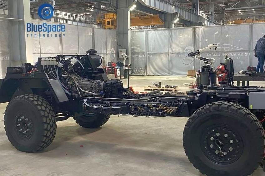 Premieră la standarde NATO pentru România: cum arată primul blindat militar 4x4 produs în țara noastră // foto: LinkedIn Blue Space Technology