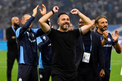 Roberto De Zerbi are 42 de meciuri pe banca tehnică a lui Marseille, reușind luni a 24-a victorie / Foto: Imago