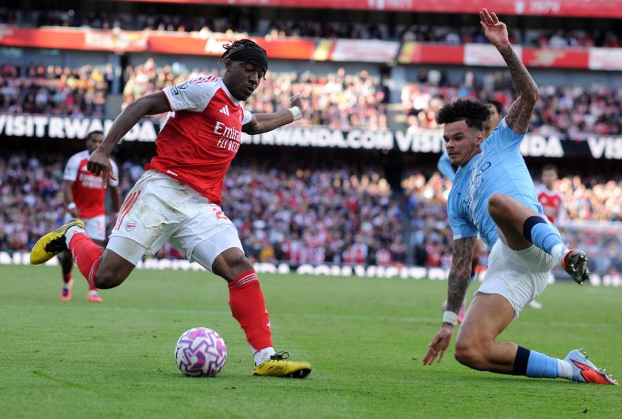 Noni Madueke, în Arsenal - Manchester City/ foto Imago Images Fotbalistul pe care Basarab Panduru nu vrea să îl vadă în finala PSG - Arsenal: „Nu poți cu el!”