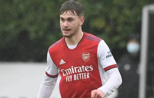 Billy Vigar, în tricoul lui Arsenal