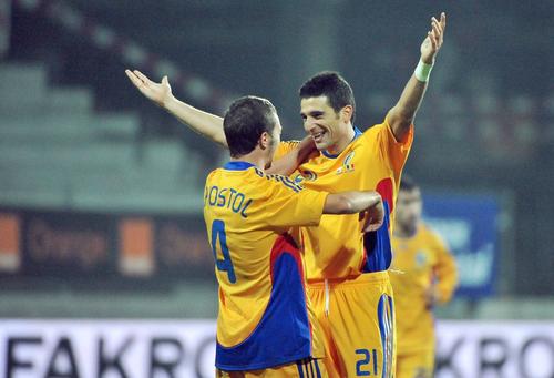 Daniel Niculae, după un gol marcat pentru România // foto: Imago Images