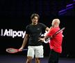 Taylor Fritz și Andre Agassi - antrenamente Laver Cup 2026 Foto: Ben Solomon/Laver Cup