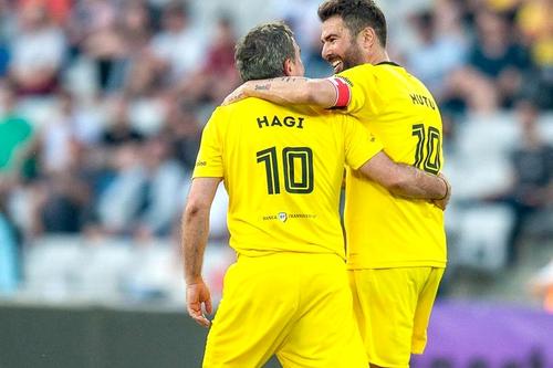 Gică Hagi și Adrian Mutu