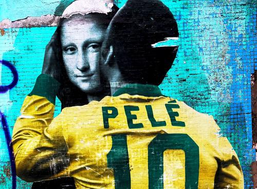 Un graffiti în Brazilia celebrează ziua de naștere a fotbalistului, foto: Guliver/gettyimages