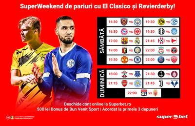 Competițiile interne se reiau după SuperMeciuri europene. Pariază la Superbet pe un weekend fotbalistic de senzație!
