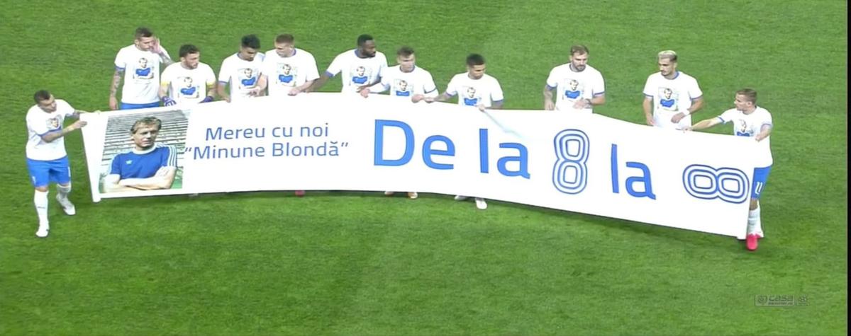 Omagiu pentru Ilie Balaci la Craiova - Clinceni » Bannere afișate în tribune: „Timpul s-a oprit în loc”