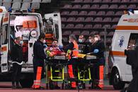 Momente de panică la Dinamo - Rapid » Răuță, urcat cu mască de oxigen în ambulanță: „I-au făcut test Covid-19 în Ambulanță”