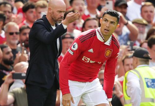 Cristiano Ronaldo și Ten Hag, foto: Imago
