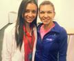 Elena Mădălina Căpraru alături de Simona Halep în 2015
