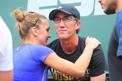 Simona Halep și Darren Cahill // FOTO: Imago