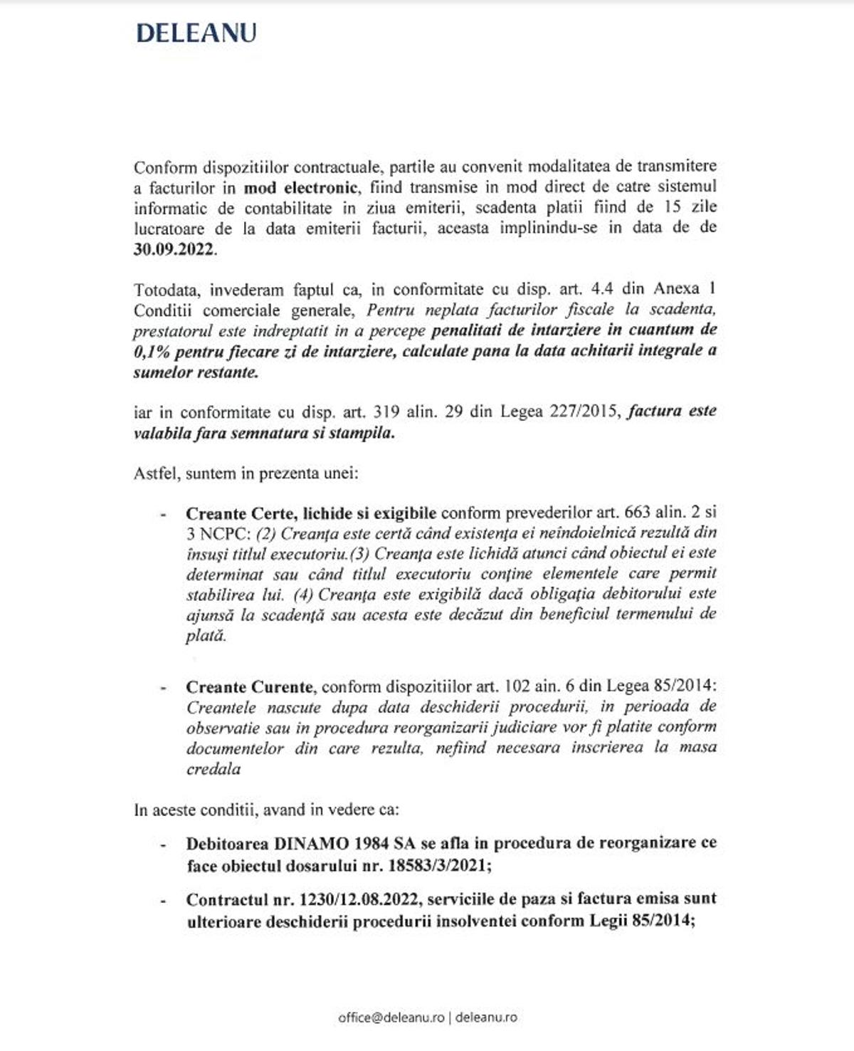 O firmă de securitate cere falimentul lui Dinamo! GSP.ro a intrat în posesia documentelor