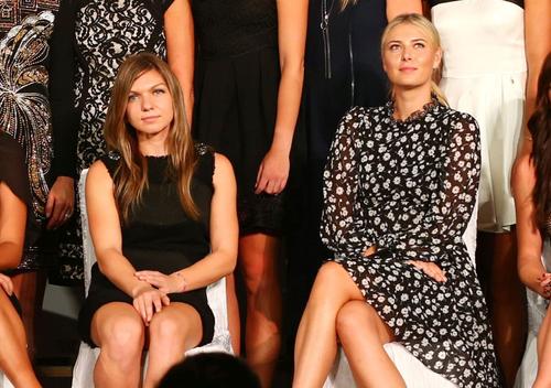 Simona Halep și Maria Sharapova, foto. Imago