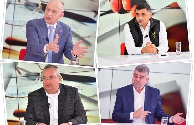 Patru dezbateri eveniment în studioul GSP! Mircea Geoană, George Simion, Nicolae Ciucă și Marcel Ciolacu au fost la „Prietenii lui Ovidiu”