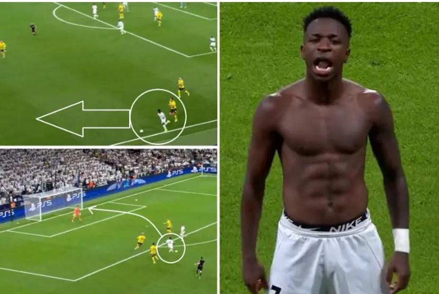 Cursa de poveste făcută de Vinicius Junior, la golul de 4-2 al lui Real Madrid, a fost „descompusă” de Marca Formidabila cursă de 80 de metri în 10 secunde » Câștigătorul următorului Balon de Aur: „Am doar 24 de ani și vreau să rămân la Real Madrid pentru totdeauna”