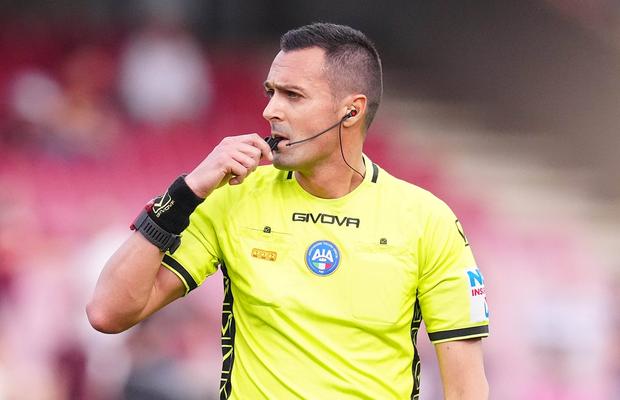 Cine este Marco Di Bello, arbitrul de la Rangers - FCSB » De la cel mai bun debutant în Serie A la suspendare pentru erori împotriva aceleiași echipe