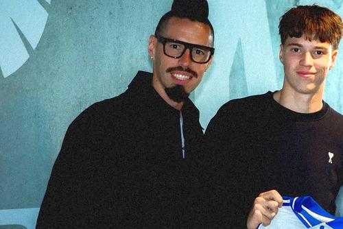 Marek Hamsik, alături de fiul său. Foto: Instagram