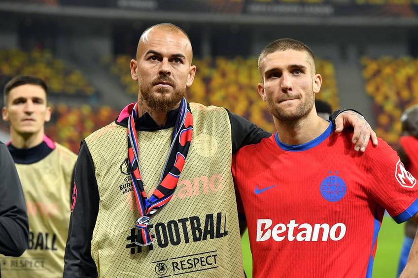 Marea împăcare roș-albastră, imediat după FCSB - Bologna // foto: Cristi Preda (GSP)