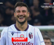 Umilință supremă pentru apărarea celor de la FCSB » Jucătorul de la Bologna l-a imitat pe Zidane în careu, apoi a izbucnit în râs