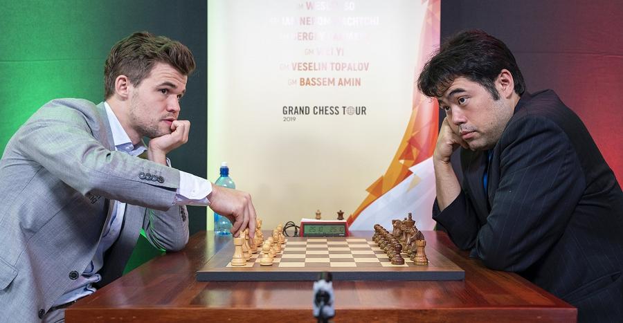 Magnus Carlsen și Hikaru Nakamura într-un duel de șah rapid Un campion mondial de renume, investigat în urma morții subite a marelui maestru Daniel Naroditsky! » Magnus Carlsen îl acuză și el: „Probabil că trebuia să fac asta public”