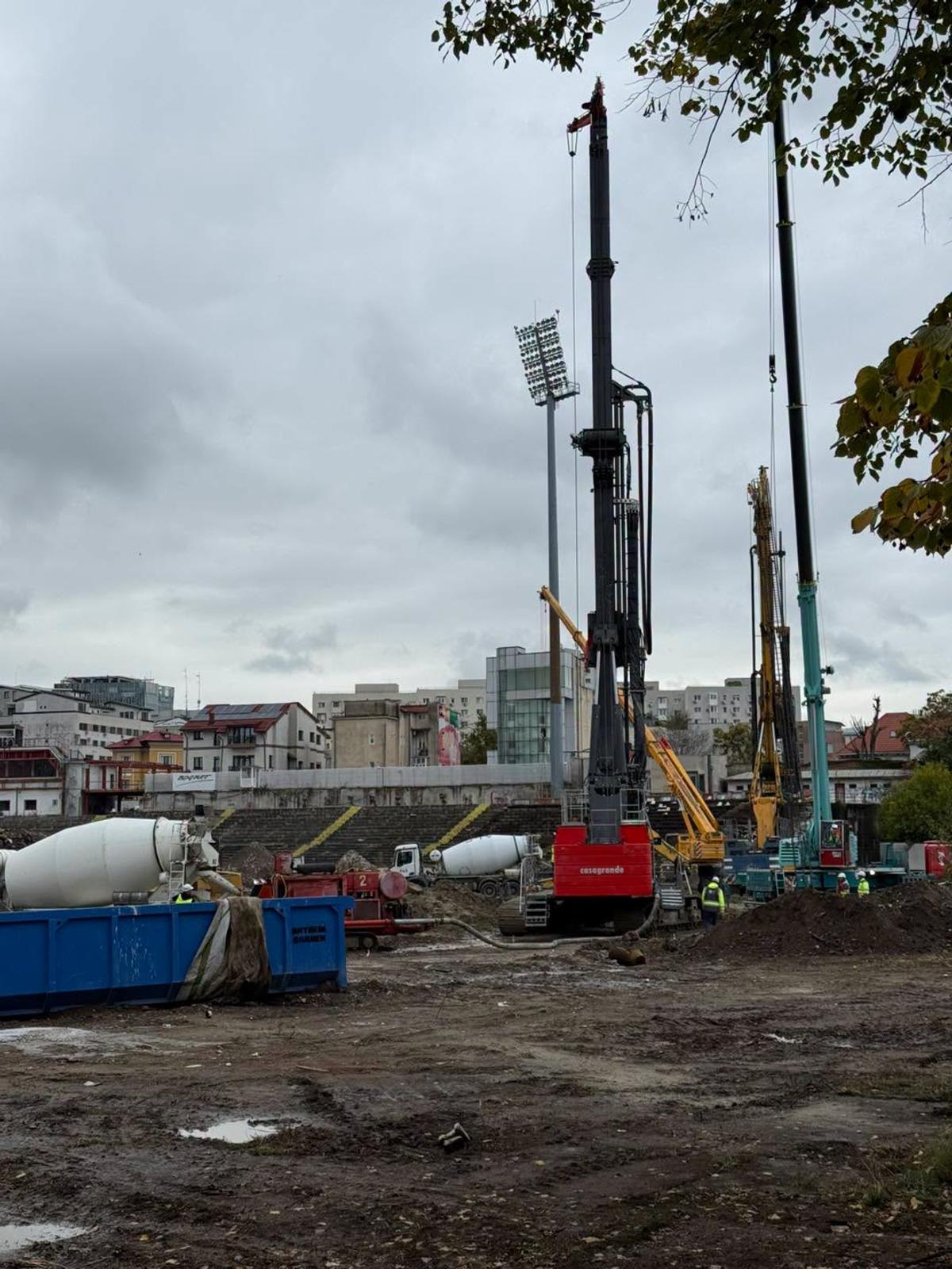 Detalii și imagini la zi de pe șantierul stadionului Dinamo: „O etapă foarte importantă”