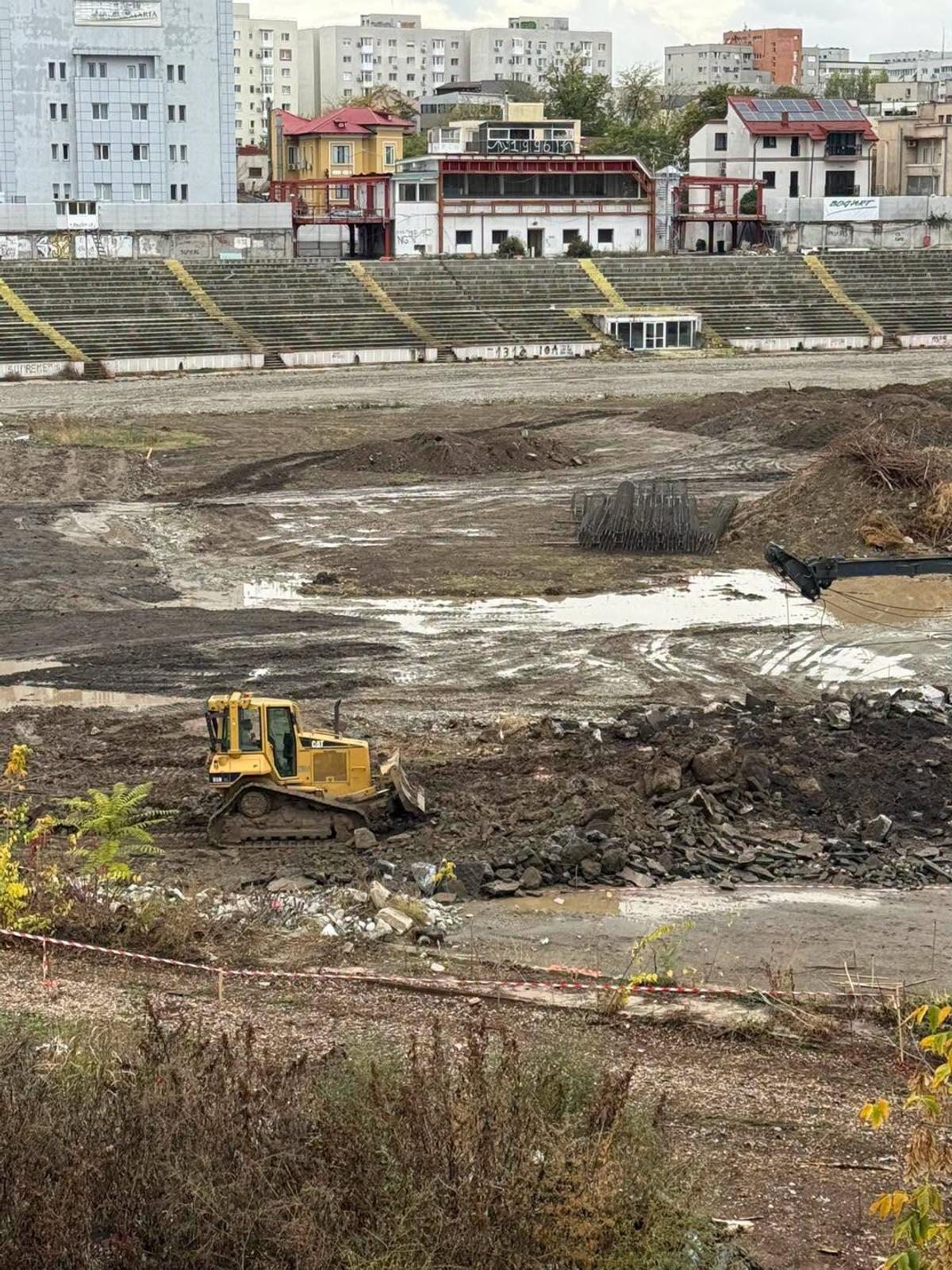 Detalii și imagini la zi de pe șantierul stadionului Dinamo: „O etapă foarte importantă”