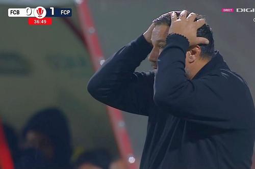 Reacția lui Marius Croitoru după ce a primit cartonașul galben / captură foto DigiSport 1