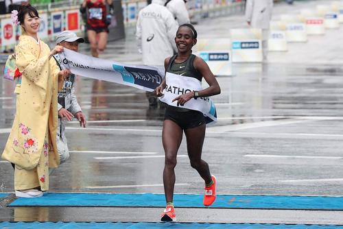 Ruti Aga, la Maratonul Tokyo în 2019 / foto: Imago Images