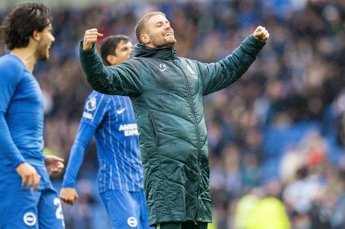 Managerul lui Brighton, Fabian Hurzeler (33 de ani), și-a început cariera de antrenor în 2018 / Foto: Imago