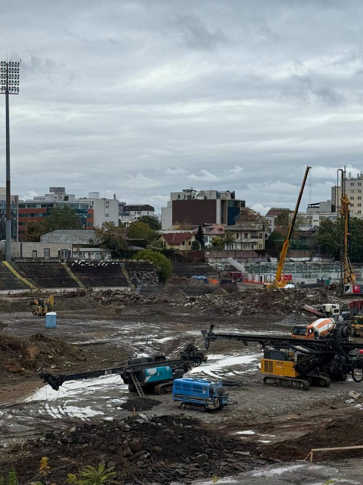 Detalii și imagini la zi de pe șantierul stadionului Dinamo: „O etapă foarte importantă”
