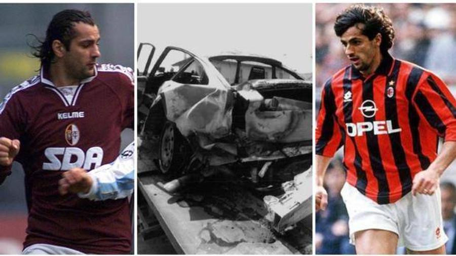 Atât a mai rămas din mașina lui Lentini, după accidentul produs la 200km/h Cum să bagi 14 milioane de dolari în... comă » Gianluigi Lentini, primul mare pariu pierdut de Berlusconi! Talentul oprit la 200 km/h