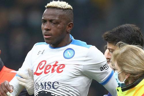 Victor Osimhen s-a accidentat în Inter - Napoli 3-2, foto: Imago