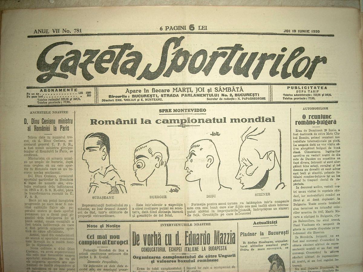 Povestea fascinantă a primului român care a arbitrat la un Mondial, Costel Rădulescu » A luptat pe front, a fost rănit la Mărășești, apoi a fost arbitru-selecționer la CM din Uruguay!